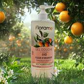 Florame - Gel Douche à l'Aloe Vera Bio et Fleur d'Oranger - 750ml