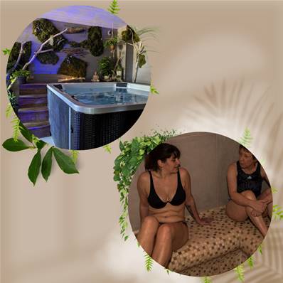 Hammam ou Sauna+Spa 1h de 2 à 4 personnes (prix par personne)