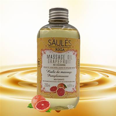 Huile de Massage Naturelle - Pamplemousse