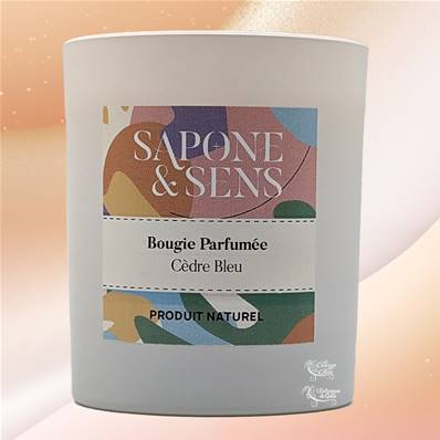 Bougie d'Ambiance Parfumée - Cèdre Bleu - 45h