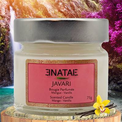 Enatae- Bougie Parfumée Naturelle Artisanale 20h - Javari