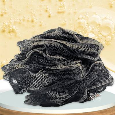 Fleur de Massage Fleur de Douche Loofah Naturel - Noir