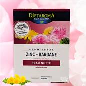 Diétaroma - Derm'Idéal Zinc - Bardane - Peau Nette - 30 Comprimés